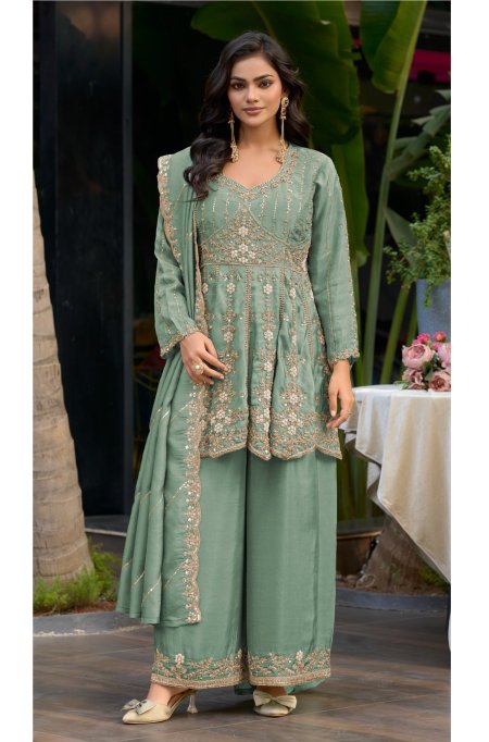 D 3594 A To D By Deepsy Viscose Tissue Silk Readymade Pakistani Suits